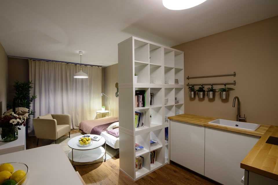 Дизайн квартиры-студии 29 кв. м.– фото интерьера, идеи обустройства