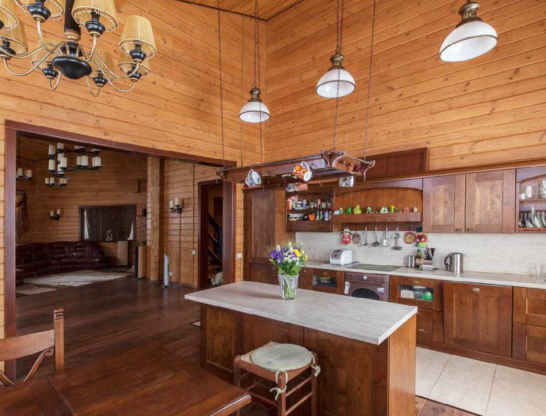 Вагонка на кухне: дизайн отделки потолка и стен в доме своими руками | дизайн и фото