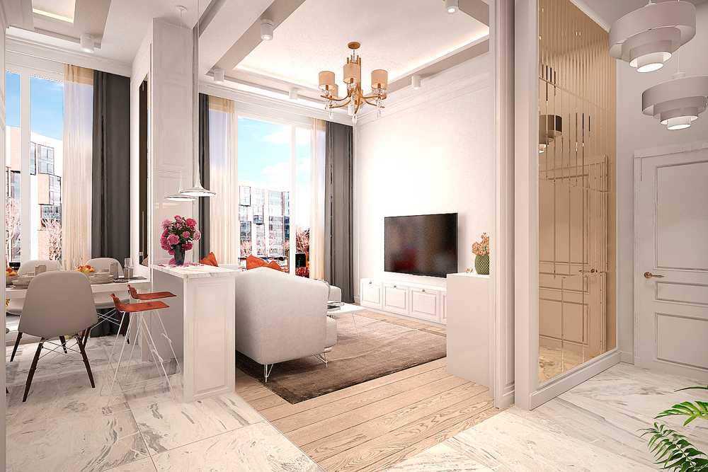 Дизайн однокомнатной квартиры: лучшие варианты, актуальные проекты и идеи стильного обустройства (160 фото)