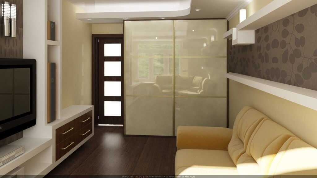 Спальня-гостиная 17 кв. м: зонирование комнаты, дизайн, фото интерьера, планировка