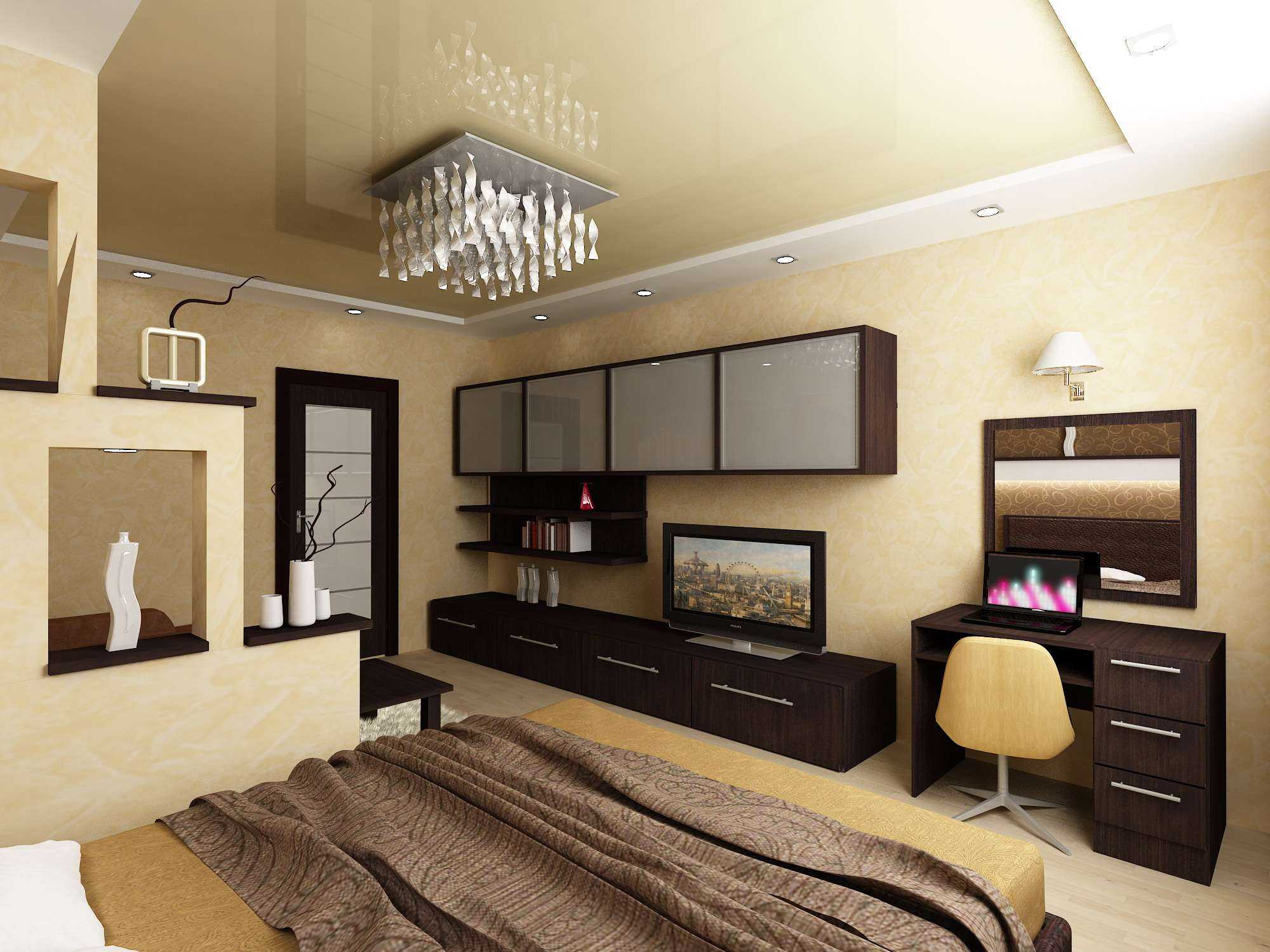Как обустроить дизайн спальни 17 кв. м - идеи интерьера, советы, фото