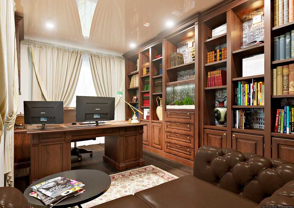 Хотите красивый дизайн кабинета в квартире Тогда смотрите 45 фото из свежей подборки от  и выбирайте способ оформления интерьера кабинета для себя