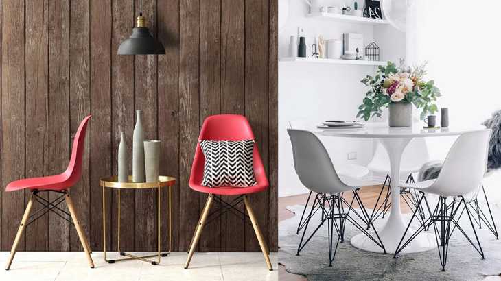 Дизайнерские стулья eames в интерьере на 32 фото