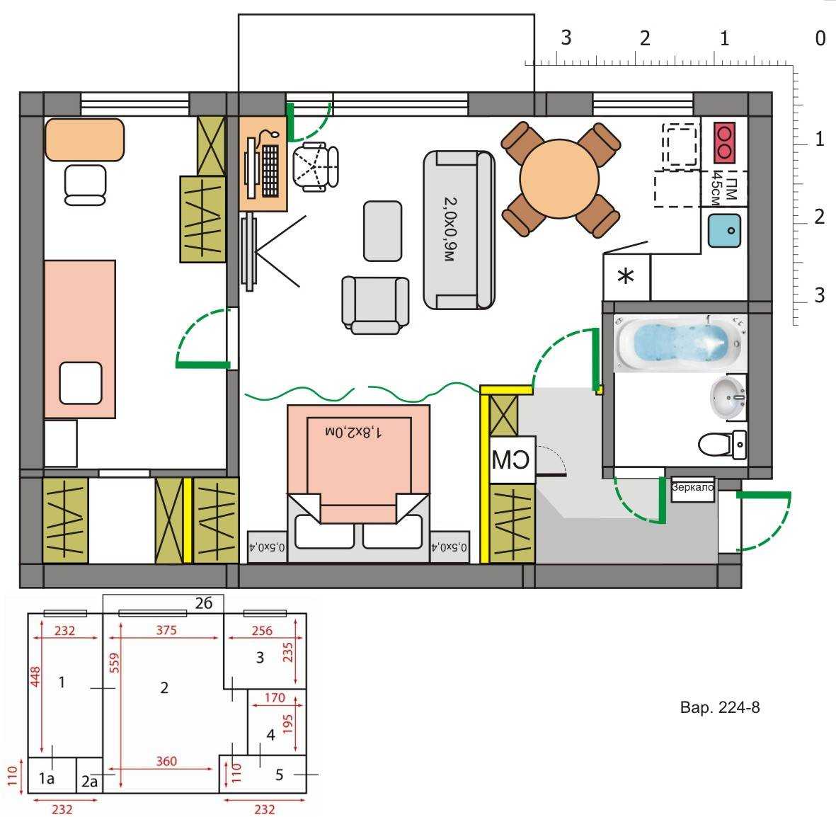 2021 ᐈ ???? (+75 фото) схемы и фото планировок 3х комнатных квартир удачные решения