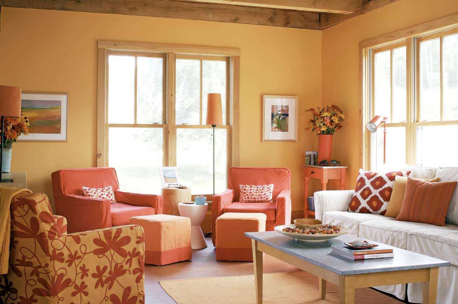 Сочетание сиреневого цвета с другими цветами в интерьере гостиной и спальни: комната в фиолетовых и лиловых тонах
 - 31 фото