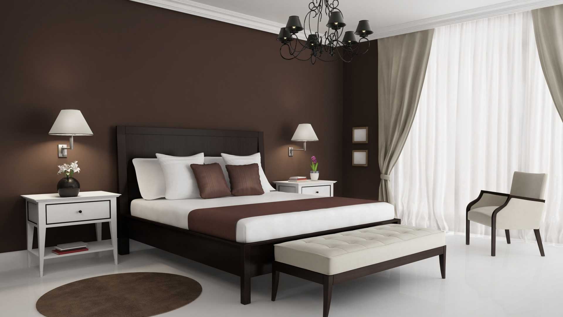 Спальня в бежево-коричневых тонах: 20 новых фото интерьер дизайна