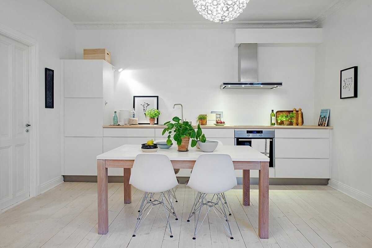 Кухня без верхних навесных шкафов - идеи для дизайна