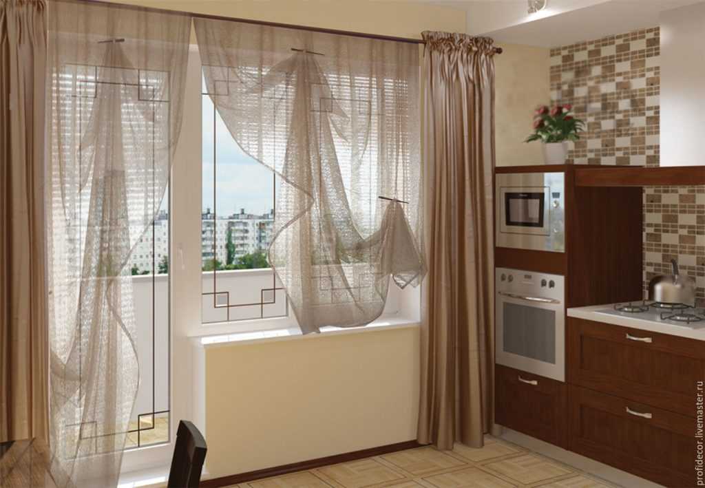 Как подобрать практичные шторы для кухни с балконной дверью Смотрите у нас на сайте подробный фото обзор современных штор в интерьере кухни