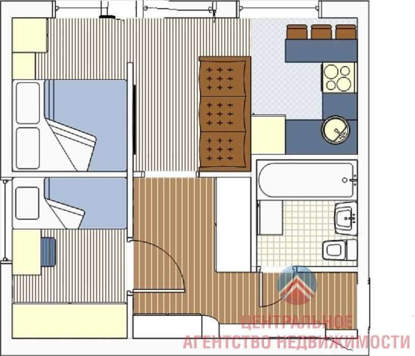Хрущевка 2 комнатная: планировка комнат, обстановка мебелью, зонирование