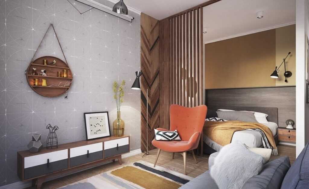 Дизайн однокомнатной квартиры - лучшие фото и проекты на портале "интерьер и декор"
