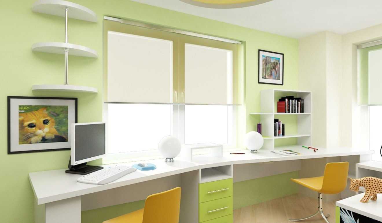 Стол у окна - рабочее место школьника: как правильно подобрать и установить, варианты цветовых решений и форма мебели