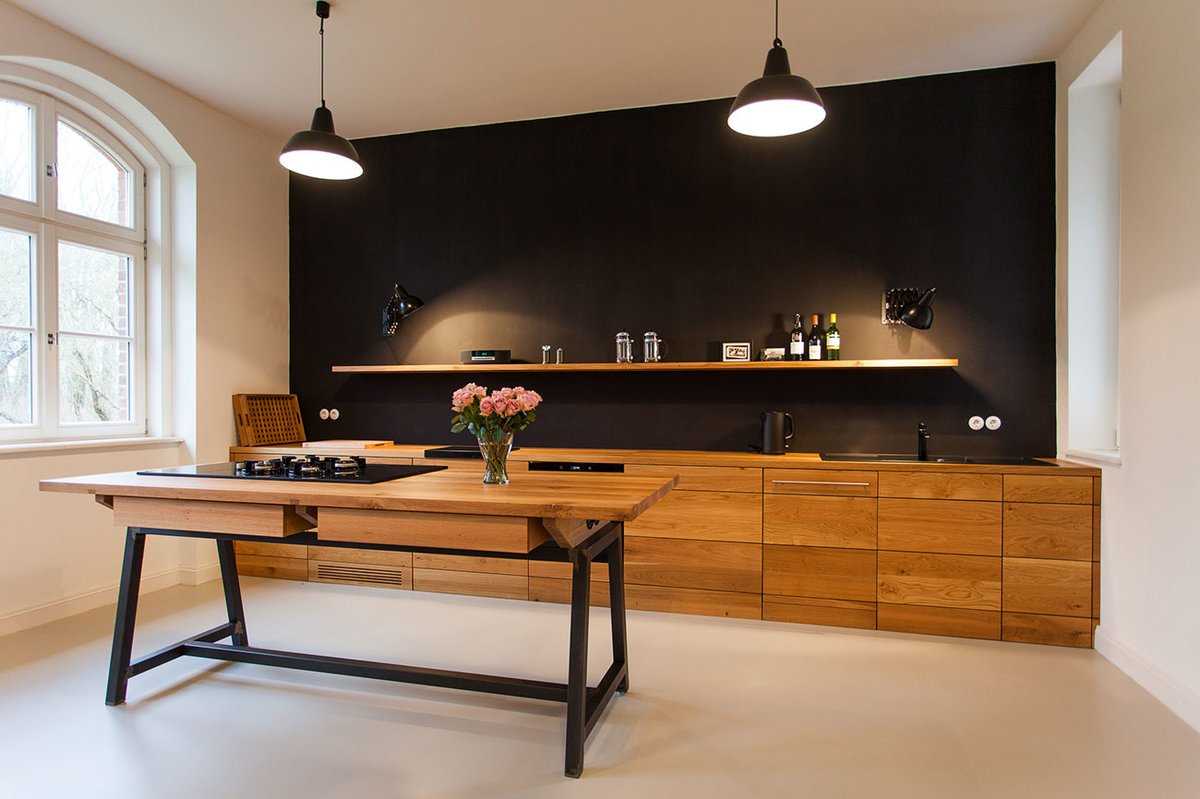 Кухня без верхних шкафов: 60 фото примеров и полезных решений дизайна