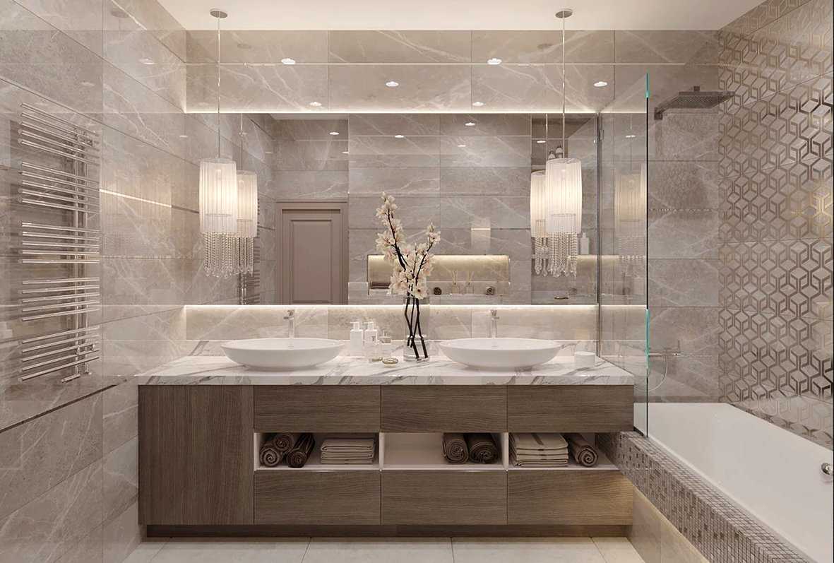 Дизайн ванной комнаты 2021 - современные идеи и тренды (фото)