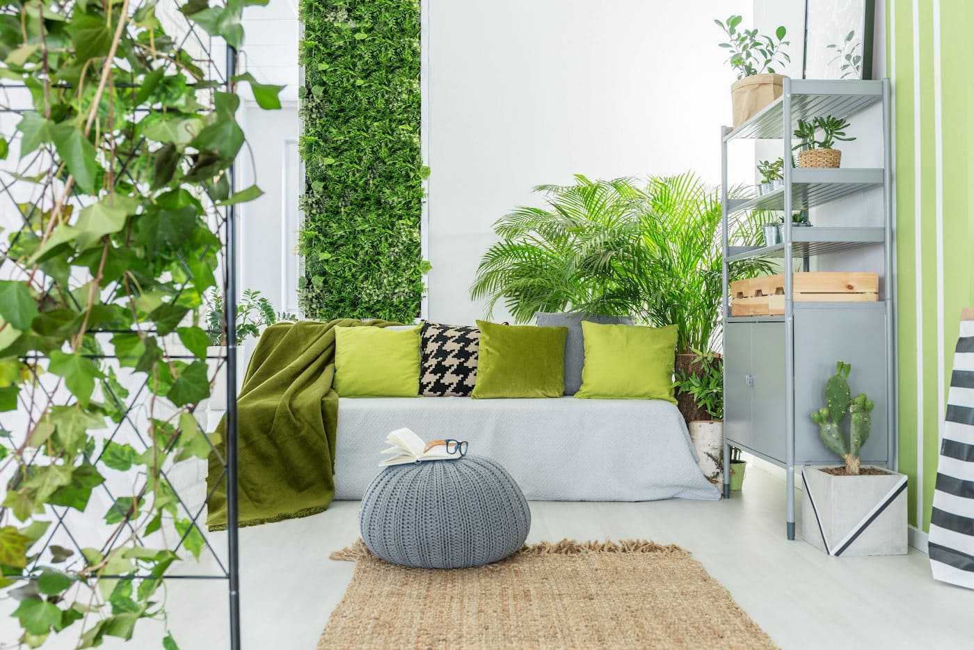 Как из искусственных растений сделать зеленую стену?