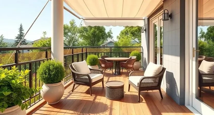 Как обустроить открытый балкон для отдыха