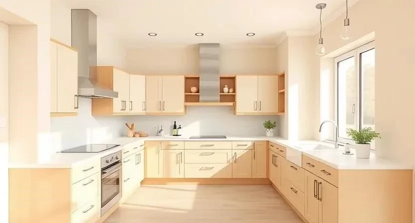 Планировка и дизайн типовой кухни