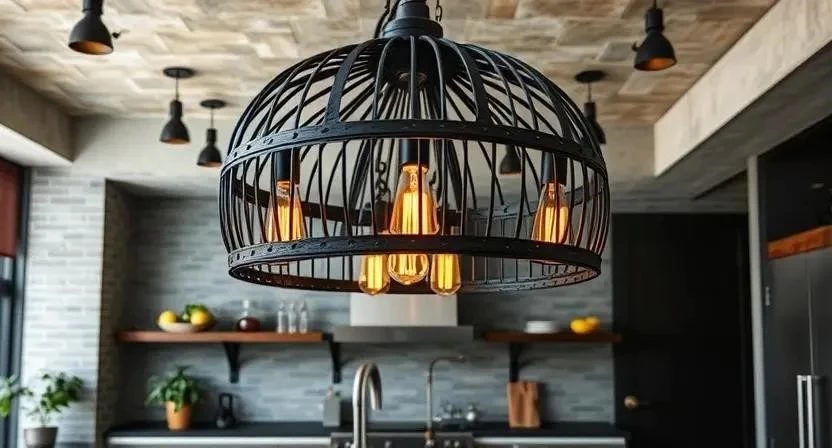 Скульптурные светильники для кухни