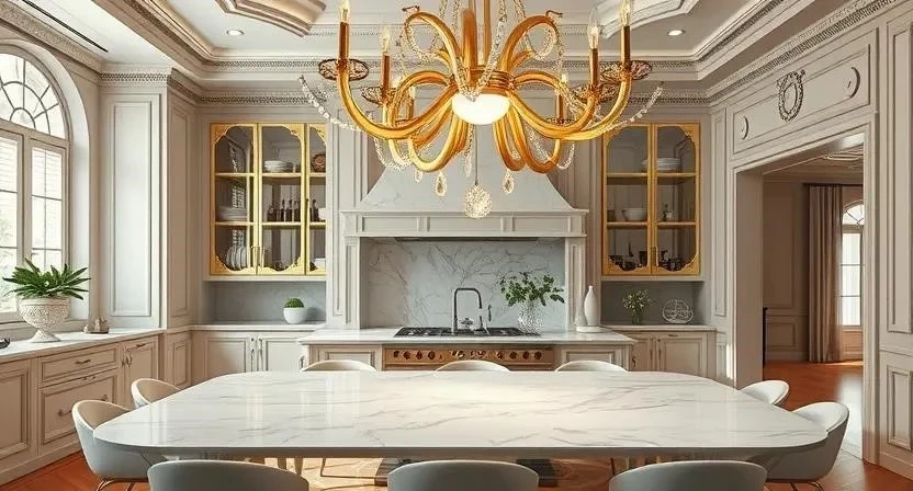 Скульптурные светильники для кухни