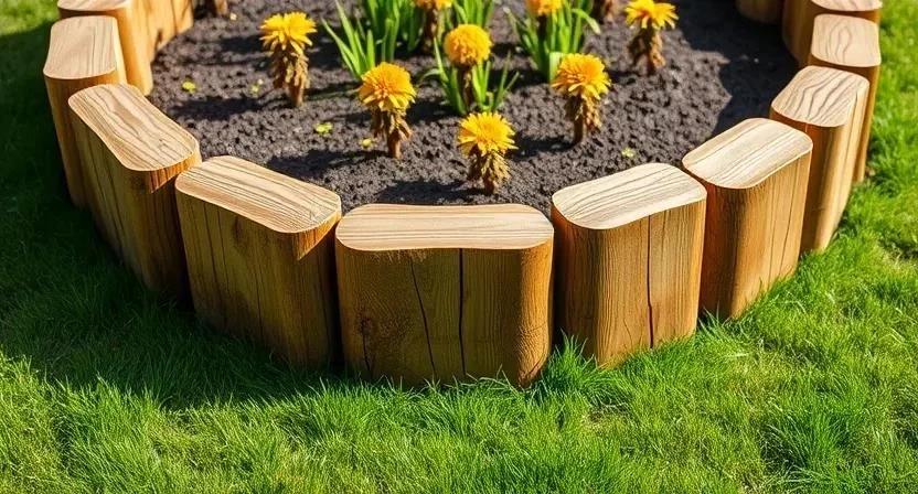 Бордюры для клумб своими руками