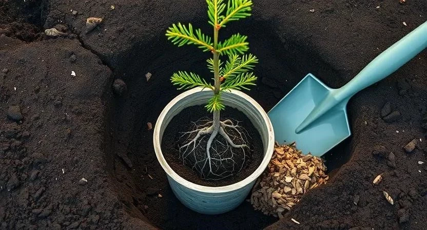 Живая изгородь из хвойных растений