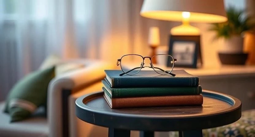 Декор интерьера книгами и журналами