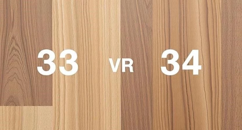 Разница между ламинатом 33 и 34 класса