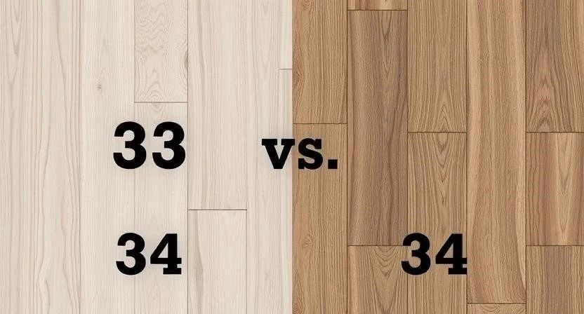 Разница между ламинатом 33 и 34 класса