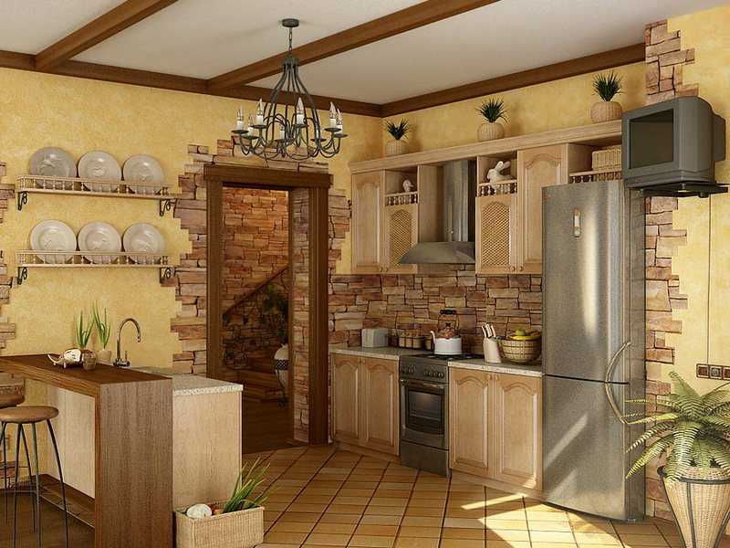 Стены на кухне - лучшие решения и правила оформления кухонных стен (120 фото и видео)