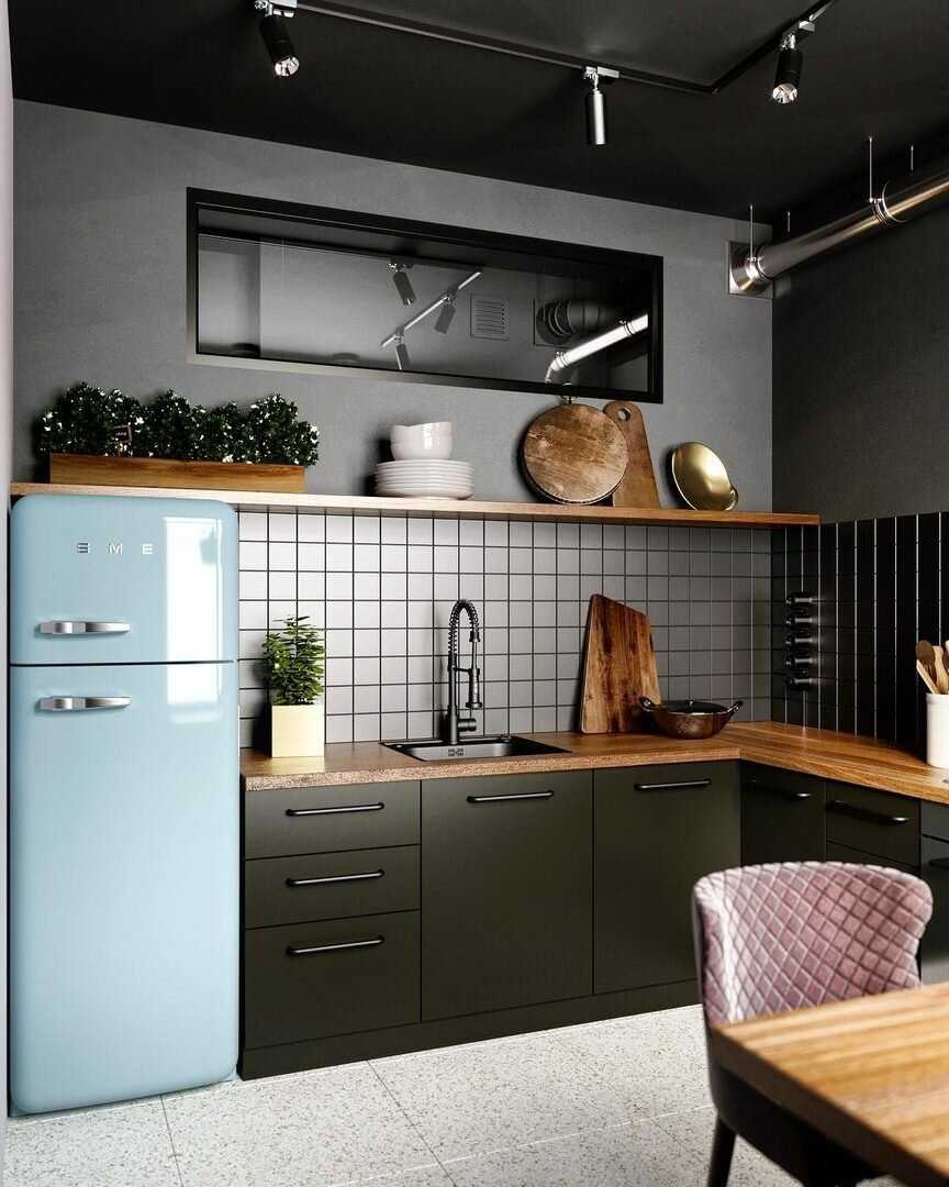 Кухня без навесных шкафов в интерьере: советы по дизайну кухни без верхних шкафов