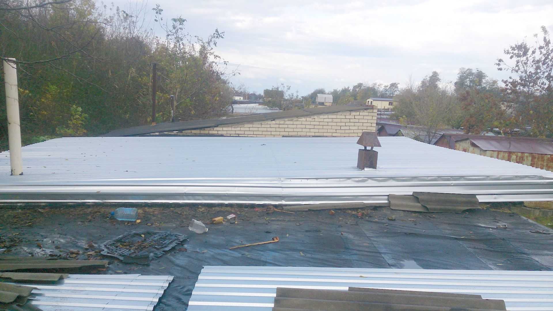 Ремонт крыши гаража зимой - кровля и крыша