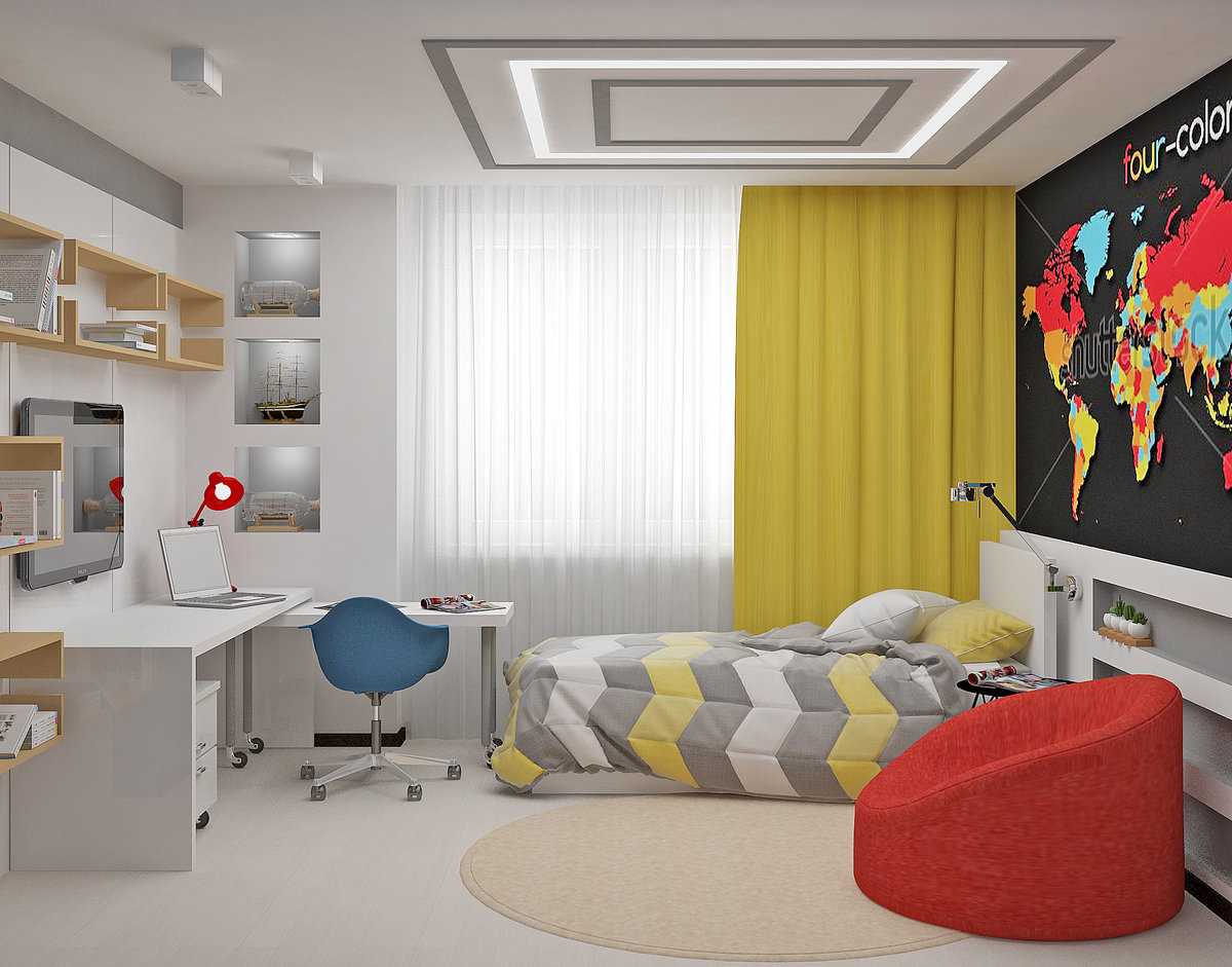 100+ идей интерьера комнаты для молодого человека и фото дизайна