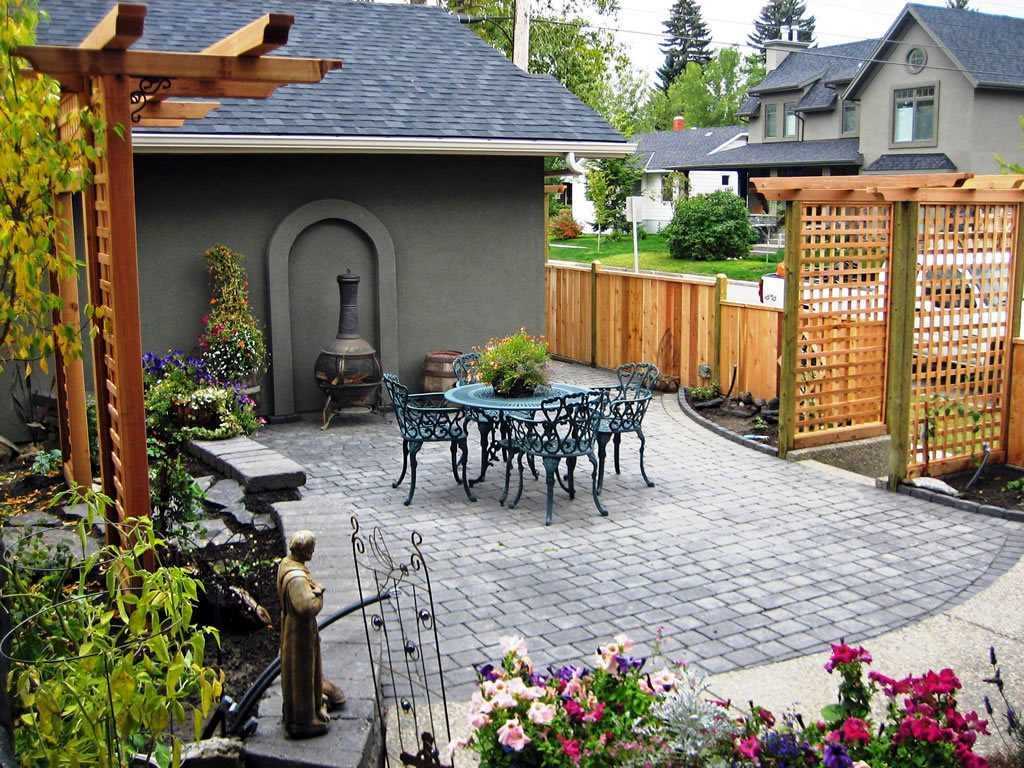 Дизайн двора частного дома: оригинальные варианты дизайна и красивые идеи оформления частного двора (180 фото)