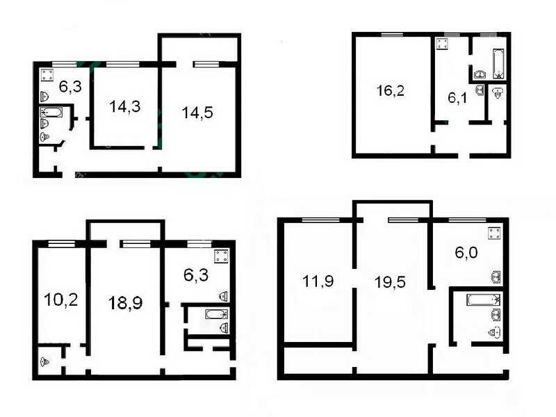 Планировка сталинки: 2, 3, 4-комнатные, особенности двухкомнатных и трехкомнатных квартир в высотках, фото типовых вариантов
