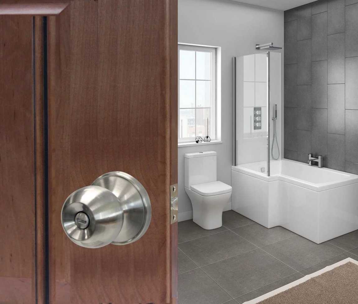 Особенности установки дверей в туалет и ванну