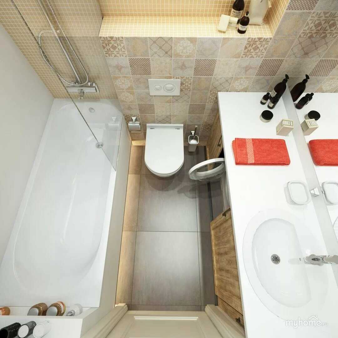 Дизайн ванной комнаты 4 кв.м: 15 фото, идеи оформления