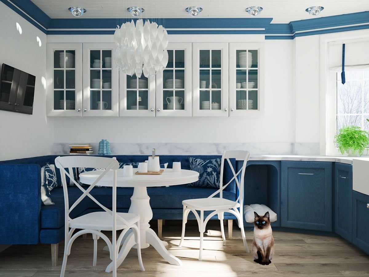 Синяя кухня: варианты дизайна, сочетания цвета, реальные фото – блог про кухни: все о кухне – kuhnyamy.ru