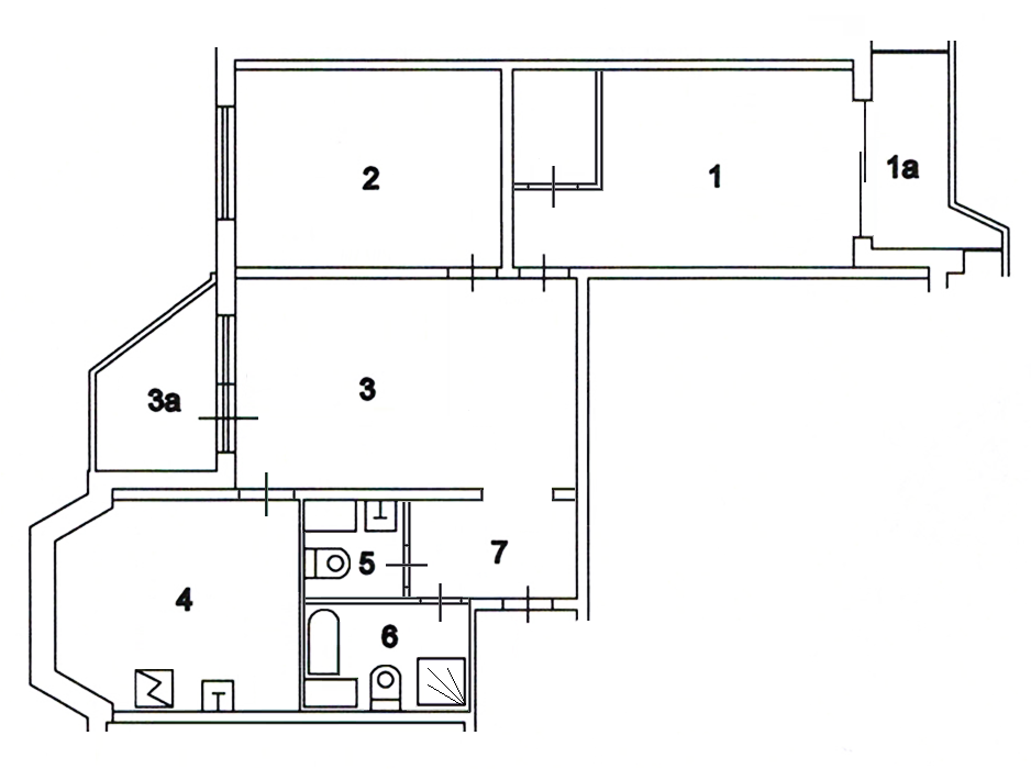 Варианты планировки однокомнатной квартиры п-44 с размерами