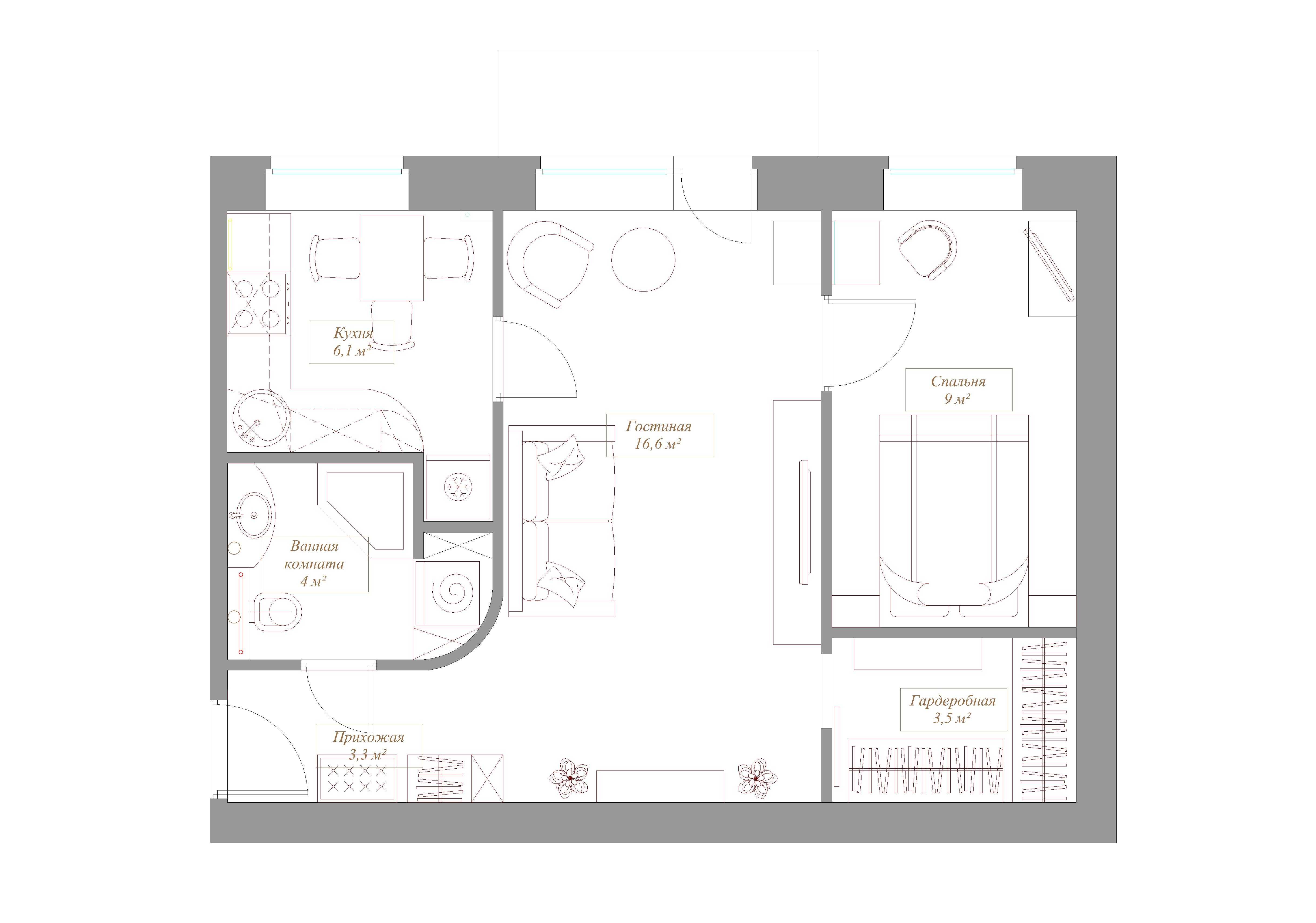 Хрущевка 3 комнатная: планировка, схема, размеры, высота в 5-ти этажном доме