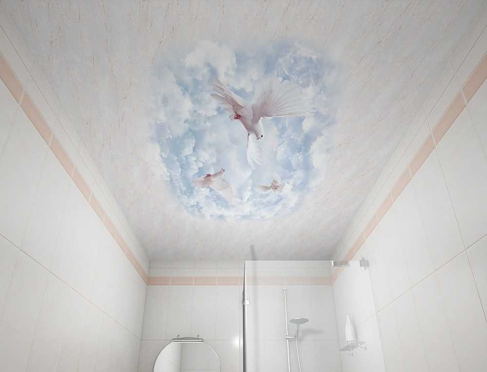 Потолок из панелей пвх в ванной