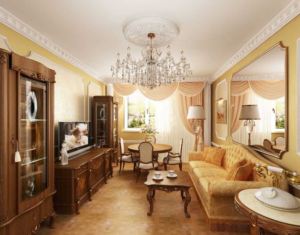 Гостиная в стиле барокко - 77 фото изумительного оформления дизайна