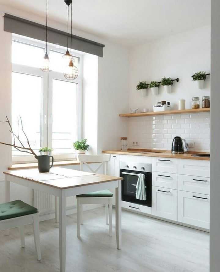 Открытые полки на кухне — 55 фото идей использования в дизайне