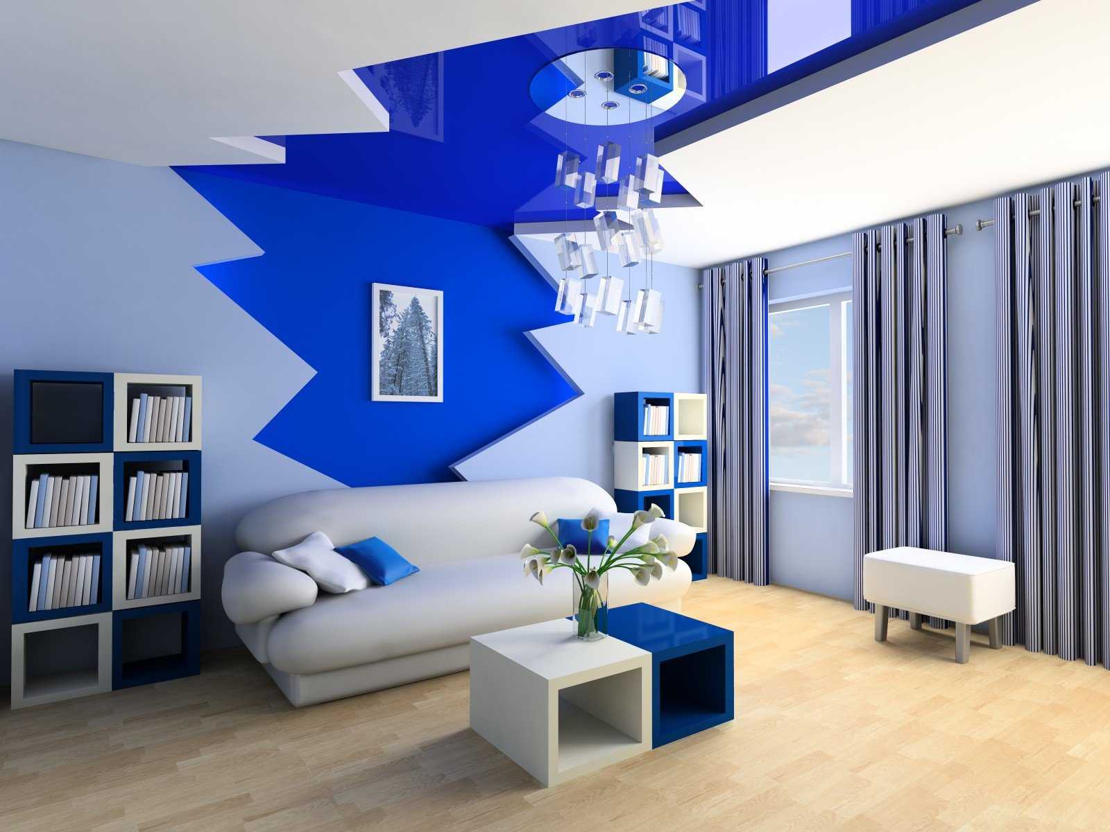 Интерьер в синих цветах: топ-150 фото современного дизайна. лучшие новинки 2019 года по оформлению интерьера с синим оттенком