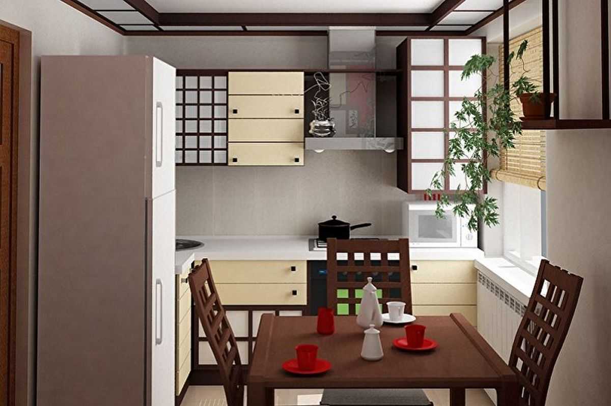 Кухни в японском стиле: особенности отделки и декора, фото в интерьере