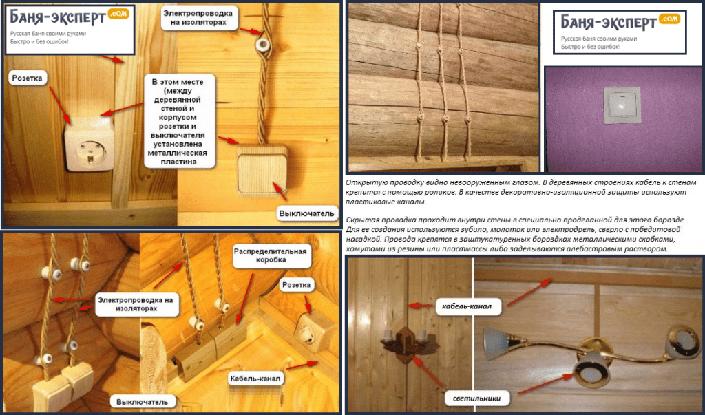 Скрытая проводка в деревянном доме своими руками, пошаговая инструкция, правила монтажа, под гипсокартоном, в металлорукаве и кабель канале