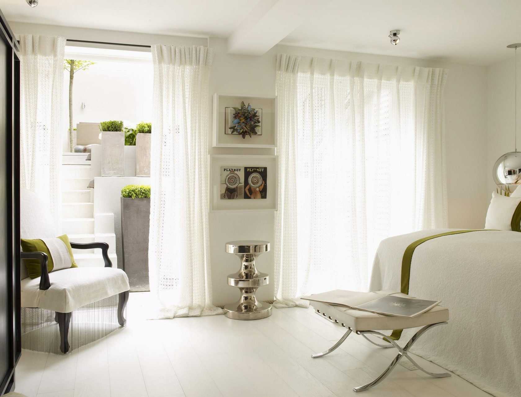 Белые шторы в интерьере - стильно и со вкусом! 65 фото новинок дизайна.