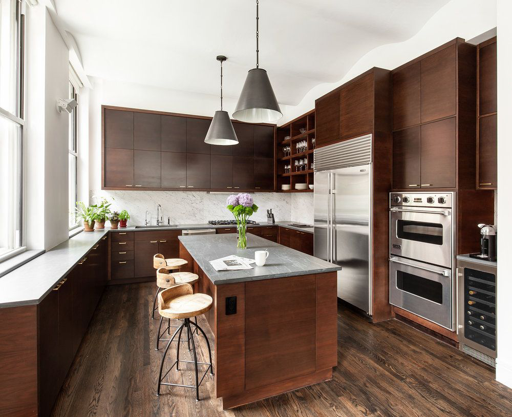 Темная кухня: 155 фото обустройства и идеальных сочетаний дизайна