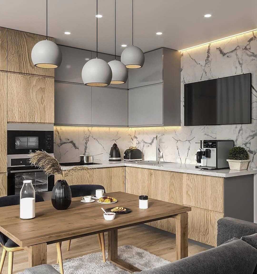 Интерьер кухни через 123 фотографии охватывающие все стили дизайна современных кухонь В реальных квартирах комнаты маленькие, бюджеты не безлимитные, а это