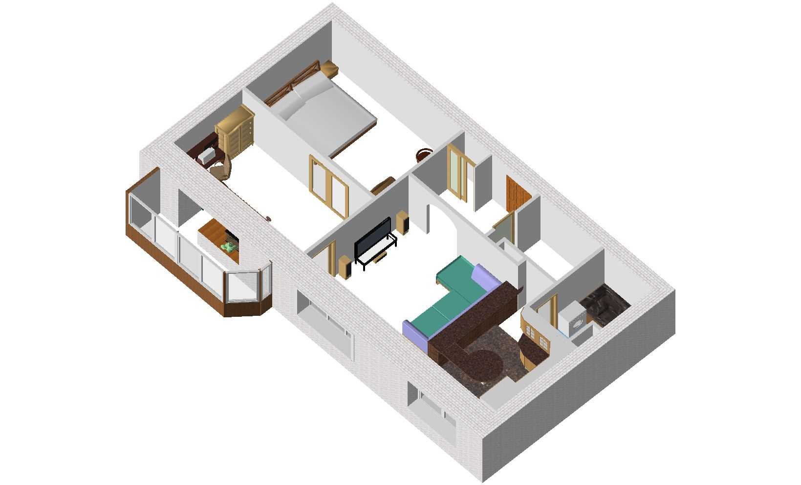Перепланировка двухкомнатной квартиры  особенности и основные способы в трехкомнатную, объединение комнат и создание проемов Варианты для разных видов домов Примеры перепланировки для семьи с ребенком и из трехкомнатной квартиры в двухкомнатную
