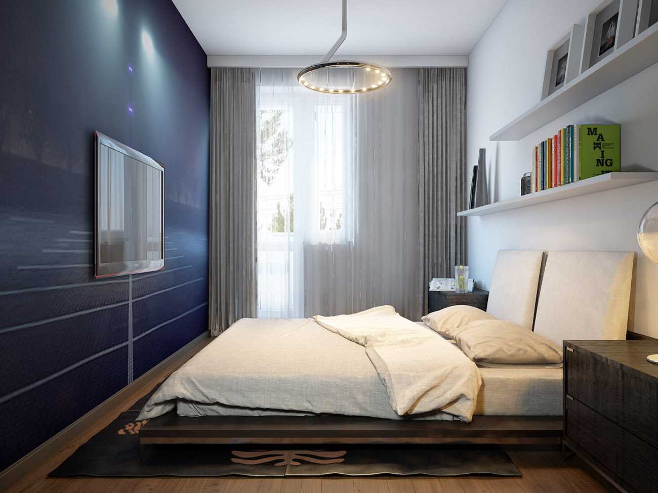 Дизайн маленькой спальни площадью 6 кв – 33 фото в интерьере