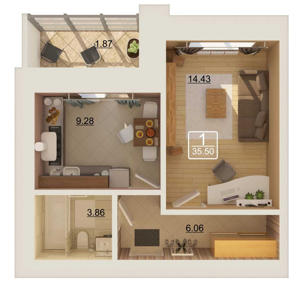 Квартира-студия 30 кв. м.: топ-120 фото и видео идей планировок и деления помещения на зоны. особенности формы квартиры при расстановке мебели и бытовой техники